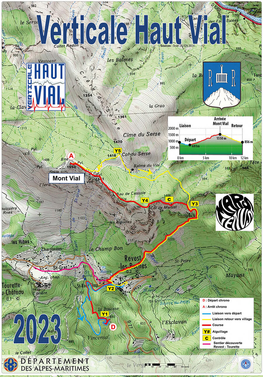 Verticale du Haut Vial parcours 2023