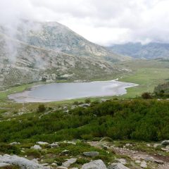 La vue du lac en venant du GR20 Nord